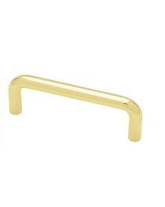 Polished Brass 4" [101.60MM] Wire Pull by Liberty sold in Each - P604DC-PB-C
