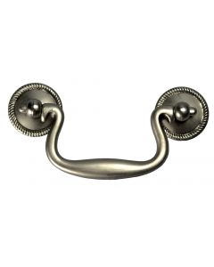 Silver Stone 3" [76.20MM] Drop Bail Pull by Hickory Hardware sold in Each - P8049-ST