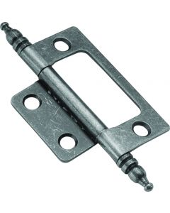 Satin Nickel Self-Mortise Hinge by Hickory Hardware sold as Pair - P8294-SN