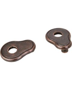 Distressed Oil Rubbed Bronze Escutcheon by Jeffrey Alexander - PE02-DMAC