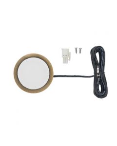 Tresco Power Pockit 3W 3000K Antique Brass LED Puck Light 2-1/2" - 12V