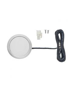 Tresco power pockit 3w 3000k nickel led puck light 2-1/2in - 12v - poc-3ledsfr-wni-1