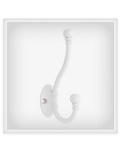 White 1-3/8" [35.00MM] Coat And Hat Ball End Hook by Liberty - B46305J-W-C