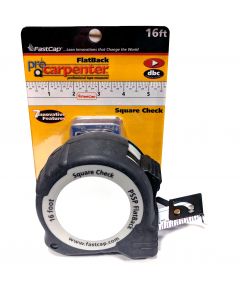 Tape Measure 16'  Flat Back Standard Story Pole With Square Check Sold As Each