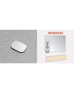 Strike Plate with Pressure Sensative Adhesive for Salice Magnetic Release Device and Retaining Catches - dp38xx91