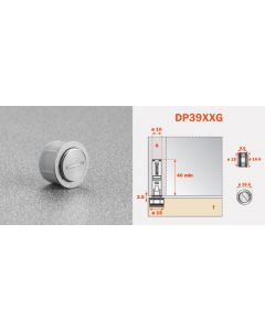 Adjustable Push Strike Plate for Salice Magnetic Release Device and Retaining Catches