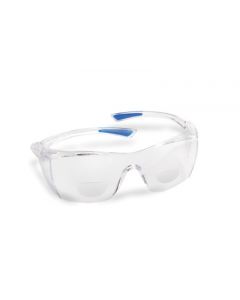 Radnor® Readers Series 2.5 Diopter Safety Glasses With Clear Frame And Clear Polycarbonate Anti-Scratch Lens
