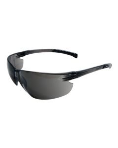 Radnor® Classic Plus Series Safety Glasses With Gray Frame And Gray Polycarbonate Hard Coat Anti-Fog Lens