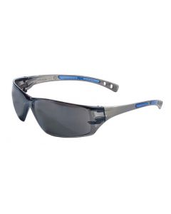 Radnor® Cobalt Classic Series Safety Glasses With Charcoal Frame, Gray Anti-Fog Lens And Flexible Cushioned Temples