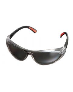Radnor® Action Series Safety Glasses With Clear Frame And Gray Lens