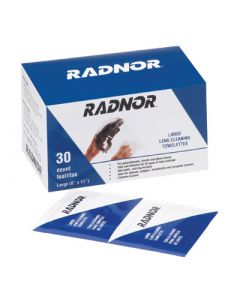 Radnor® 8" X 11" Pre-Moistened Lens Cleaning Towelettes (Individually Package) (30 Per Box)