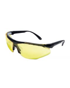 Radnor® Elite Plus Series Safety Glasses With Black Frame And Amber Lens