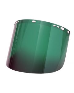 Radnor® 9 3/4" X 19" X .060" Green Shade 5 Polycarbonate Faceshield