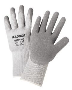 Radnor® X-Large Gray Thermal String Knit Cold Weather Gloves With Latex Palm Coating
