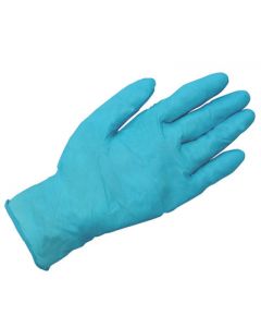Radnor® Medium Blue 9 1/2" 4 mil Industrial/Food Grade Latex-Free Nitrile Ambidextrous Non-Sterile Powdered Disposable Gloves With Textured Finish (100 Gloves Per Box)
