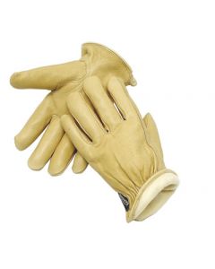 Radnor® X-Large Tan Pigskin Thinsulate® Lined Cold Weather Gloves With Keystone Thumb, Slip On Cuffs, Color Coded Hem And Shirred Elastic Wrist