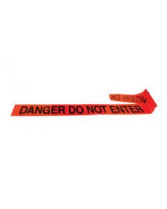 Radnor® 3" X 1000' Red 2 mil Barricade Tape "Danger Do Not Enter"