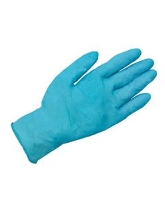 Radnor® Medium Blue 12" 8 mil Exam Grade Latex-Free Nitrile Ambidextrous Non-Sterile Powder-Free Disposable Gloves With Textured Finish And Extended Cuff (50 Gloves Per Box)