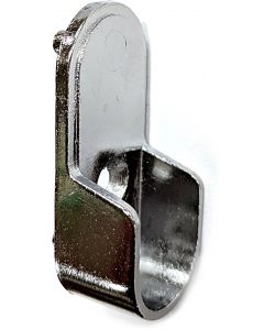Chrome Metal Closet Rod Support With 32MM CC Shelf Pins 15MMx30MM