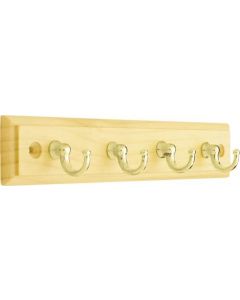 Lacquered Pine / Brass Plated 7-5/16" [186.00MM] Key Rail by Liberty - RPRK4AZ-PNB-BB