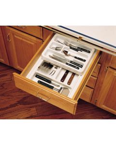 Cutlery Tray with Top Rolling Tray 3-1/8in. Minimum Height Glossy White - Discontinued