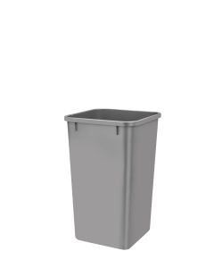 27 Quart Waste Container Only -Bulk 10 Metallic Silver