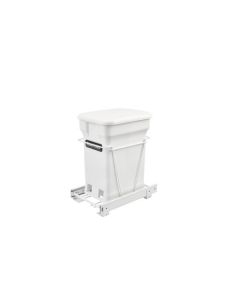 Single Waste White Wire Pullout Compo+ bin White RV-1216-CKWH-1