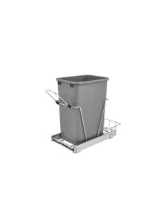 35 Quart Pull-Out Waste Container with Full Ext. Slides, Silver MFG: RV-12KD-17C S