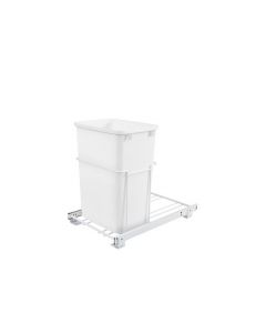 35 quart pull-out waste container white rv-18pb-1