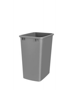 35 Quart Waste Container Only -Bulk 8 Metallic Silver RV-35-17-8