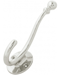 Polished Nickel 1" [25.40MM] Coat and Hat Hook by Hickory Hardware sold in Each - S077194-14