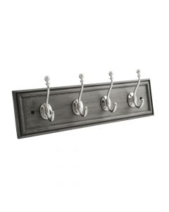 Polished Nickel / Glazed Gray 20" [508.00MM] 4 Hook Rail by Hickory Hardware - S077229-GGY14
