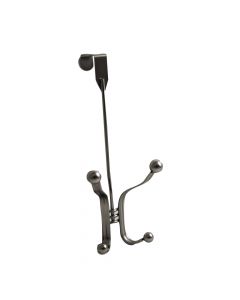 Flat Nickel 4-3/8" [111.3MM] Over-The-Door Double Hook by Hickory Hardware sold in Each - S077540-FN9