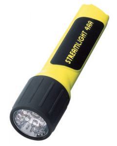 Streamlight® Yellow ProPolymer® Flashlight With White LED And Alkaline Batteries (4 AA Alkaline Batteries Included) (Blister Pack)