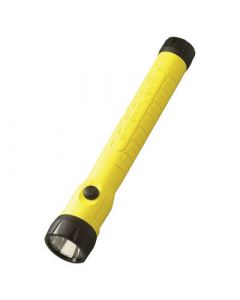 Streamlight® Yellow ProPolymer® HAZ-LO® Intrinsically Safe™ Rechargeable Flashlight With 120V AC/12V DC Steady Charger (4 4.8 Volt Nickel-Cadmium Sub-C Batteries Included)