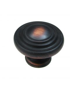 Brushed Oil Rubbed Bronze 1-11/32" (34.00mm) Knob
