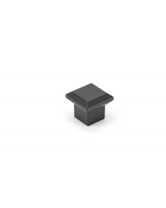 Matte Black 1-11/32" (34.00mm) Square Knob