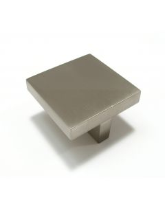 Brushed Nickel 1-21/32" (42mm) Square Knob