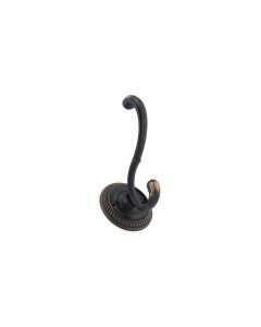 Brushed Oil Rubbed Bronze 3-27/32" / 98mm Coat and Hat Hook, by Richelieu - NH2043021BORB