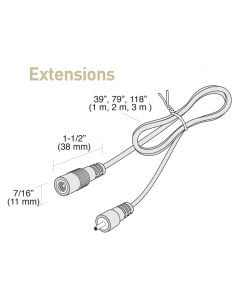 Tresco Snap Starter Extension 79" - 24V