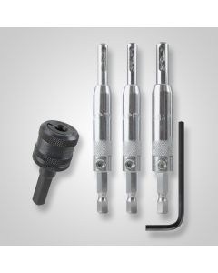 45400 – 3 Piece Hinge Bit & Quick Change Chuck Set Sold As Each