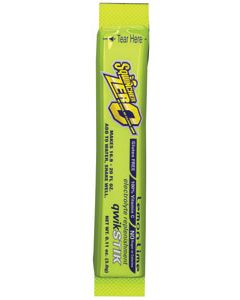 Sqwincher® .11 Ounce Qwik Stik™ ZERO Instant Powder Concentrate Stick Lemon Lime Electrolyte Drink - Yields 20 Ounces (50 Each Per Package)
