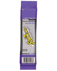 Sqwincher® 1.26 Ounce Qwik Serv™ Instant Powder Concentrate Packet Grape Electrolyte Drink - Yields 16.9 Ounces (8 Packs Per Bag)