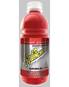 Sqwincher® 20 Ounce Liquid - Ready To Drink Fruit Punch Electrolyte Drink (24 Each Per Case)