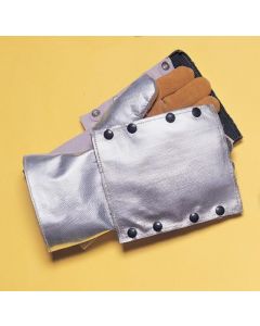 Tillman™ Silver And Brown Leather And Aluminized Rayon Wool Lined Aluminized Welding Glove With Gauntlet Cuff