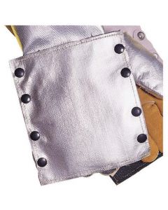 Tillman™ Silver Aluminized Carbon Kevlar® Heat Resistant Backhand Pad With Vermiculite Impregnated Fiberglass Back
