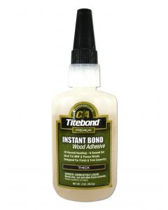 Franklin International Titebond Instant Bond Instant CA Glue Thick Wood CA Glue 2 Oz Translucent Ethyl Cyanoacrylate