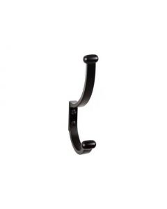 Flat Black 6-1/8" Hillmont Hook of Ryland Collection by Top Knobs - TK1066BLK