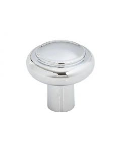 Polished Chrome 1-1/4" [32mm] Clarence Knob of Regent's Park Collection by Top Knobs - TK3110PC