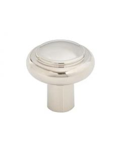 Polished Nickel 1-1/4" [32mm] Clarence Knob of Regent's Park Collection by Top Knobs - TK3110PN